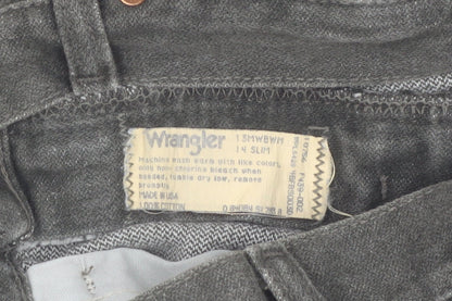 Wrangler Womens Grey 14 Slim High Rise Straight Jeans
