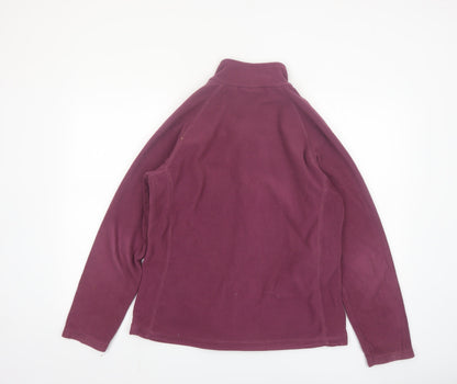 Mountain Warehouse Womens Purple Fleece Jacket UK 14 Full Zip