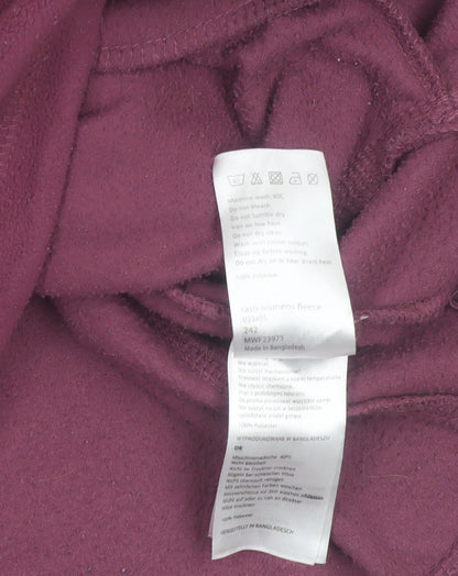Mountain Warehouse Womens Purple Fleece Jacket UK 14 Full Zip