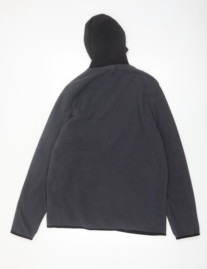 Mountain Warehouse Mens Black Full Zip Fleece Hoodie XL