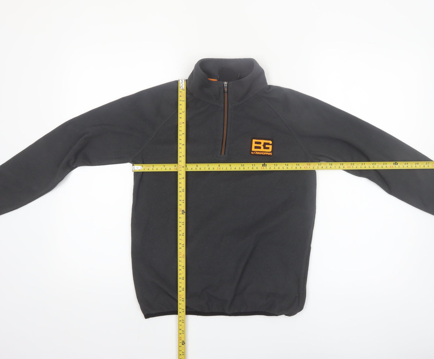 Craghoppers Boys Black Fleece 1/2 Zip Sweatshirt Age 11-12 Outdoor Warm Top