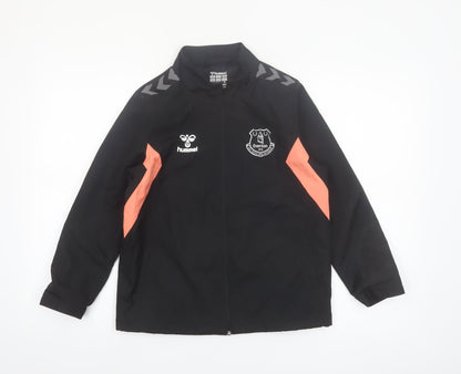 Hummel Boys Black Everton Track Jacket 9-10 Years Full Zip Polyester
