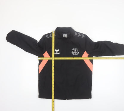 Hummel Boys Black Everton Track Jacket 9-10 Years Full Zip Polyester