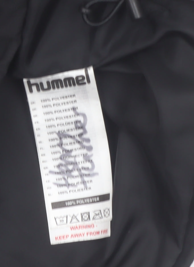 Hummel Boys Black Everton Track Jacket 9-10 Years Full Zip Polyester