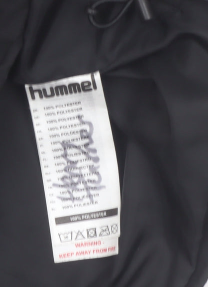 Hummel Boys Black Everton Track Jacket 9-10 Years Full Zip Polyester