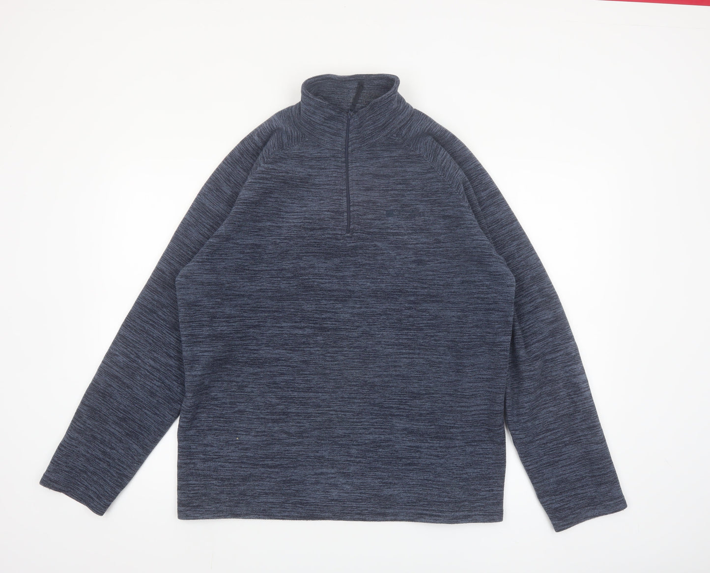 Mountain Warehouse Men's Blue Fleece 1/4 Zip Pullover Sweatshirt M