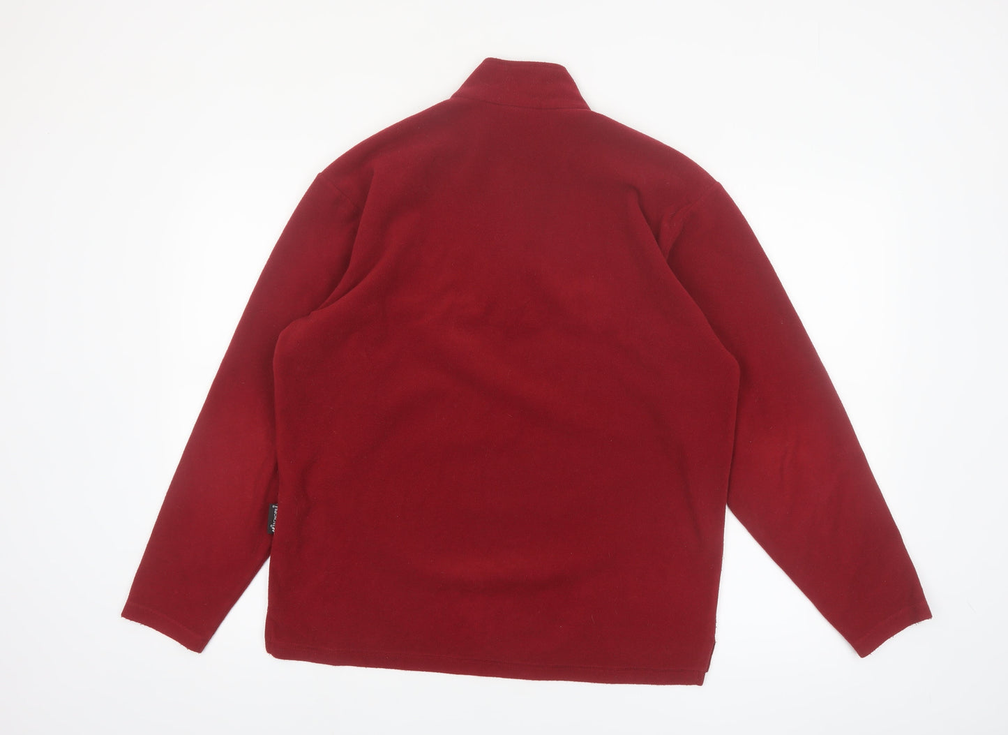 Jack Wolfskin Men's Red Fleece 1/2 Zip Pullover Sweatshirt Size S