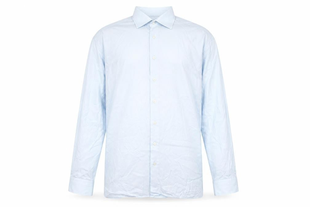 Paul Costelloe Men’s Blue 16.5in Cotton Long Sleeve Button-Up Shirt