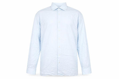 Paul Costelloe Men’s Blue 16.5in Cotton Long Sleeve Button-Up Shirt