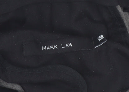 Mark Law Men's Grey 36R Dress Pants Trousers Regular Fit