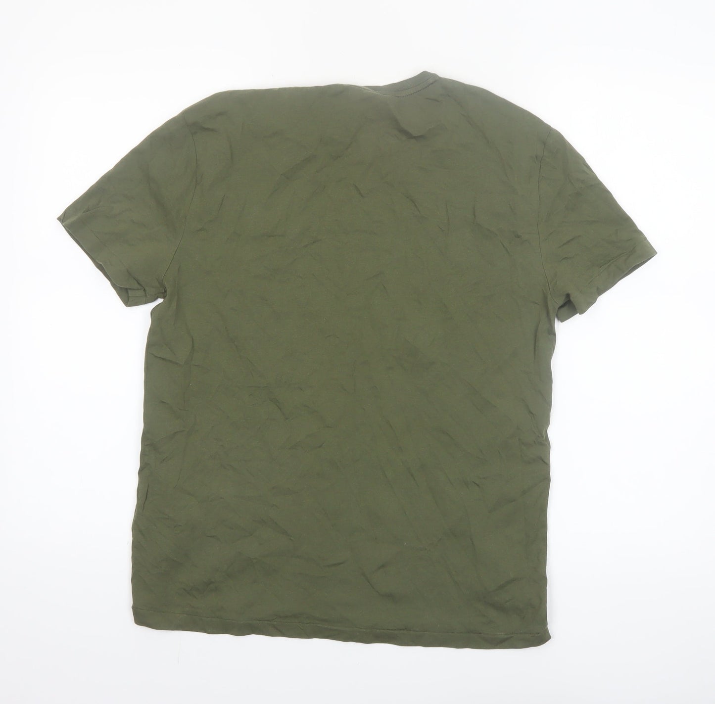 Ralph Lauren Men's Green Slim Fit Cotton Crew Neck T-Shirt M