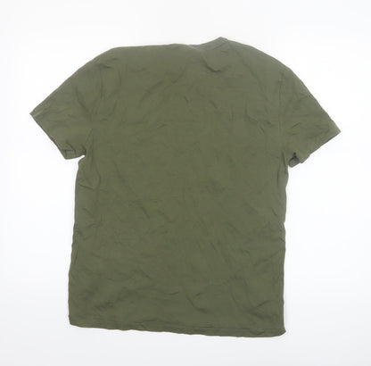 Ralph Lauren Men's Green Slim Fit Cotton Crew Neck T-Shirt M