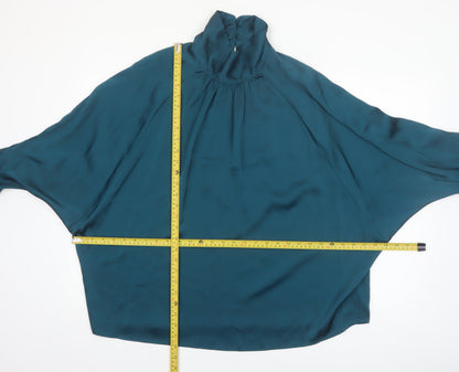 Gallery Women’s Teal Green Polyester Blouse UK 14