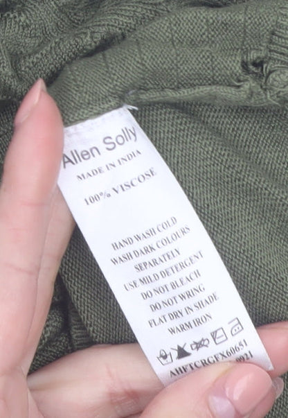 Allen Solly Women’s Green V-Neck Knit Blouse Size S