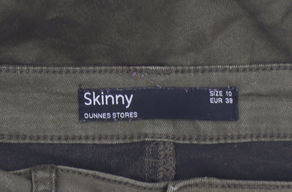 Dunnes Stores Women's Green Skinny Jeans Size 10