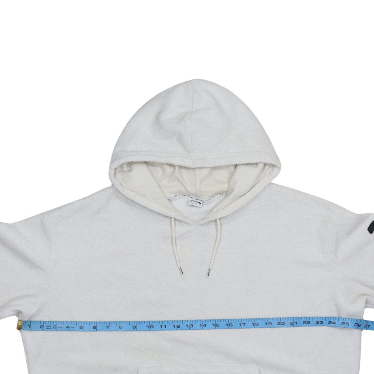 PUMA Women's Ivory XS Pullover Hoodie with Logo Sleeve Pocketed Sweatshirt