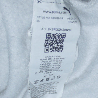 PUMA Women's Ivory XS Pullover Hoodie with Logo Sleeve Pocketed Sweatshirt