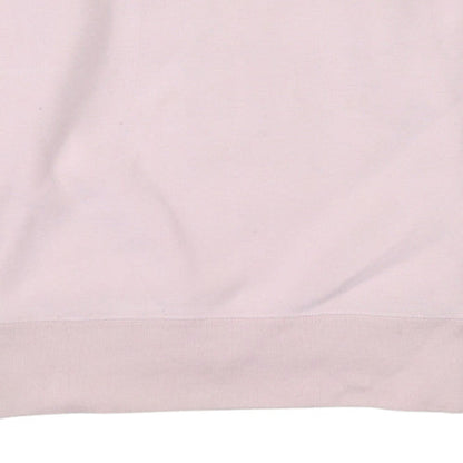Champion Womens Pink Small Pullover Sweatshirt Crew Neck Logo Cotton Blend