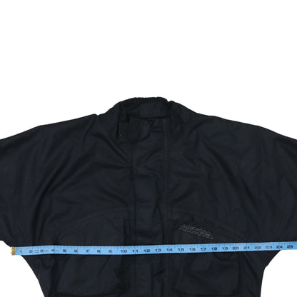 Richa Men's Black XS Waterproof Motorcycle Jacket with Belt