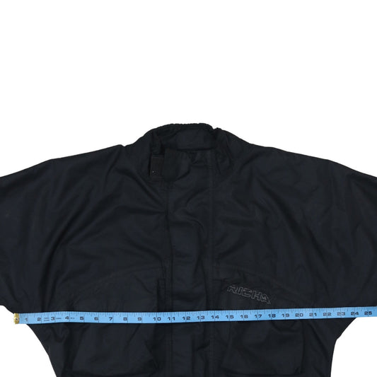 Richa Men's Black XS Waterproof Motorcycle Jacket with Belt