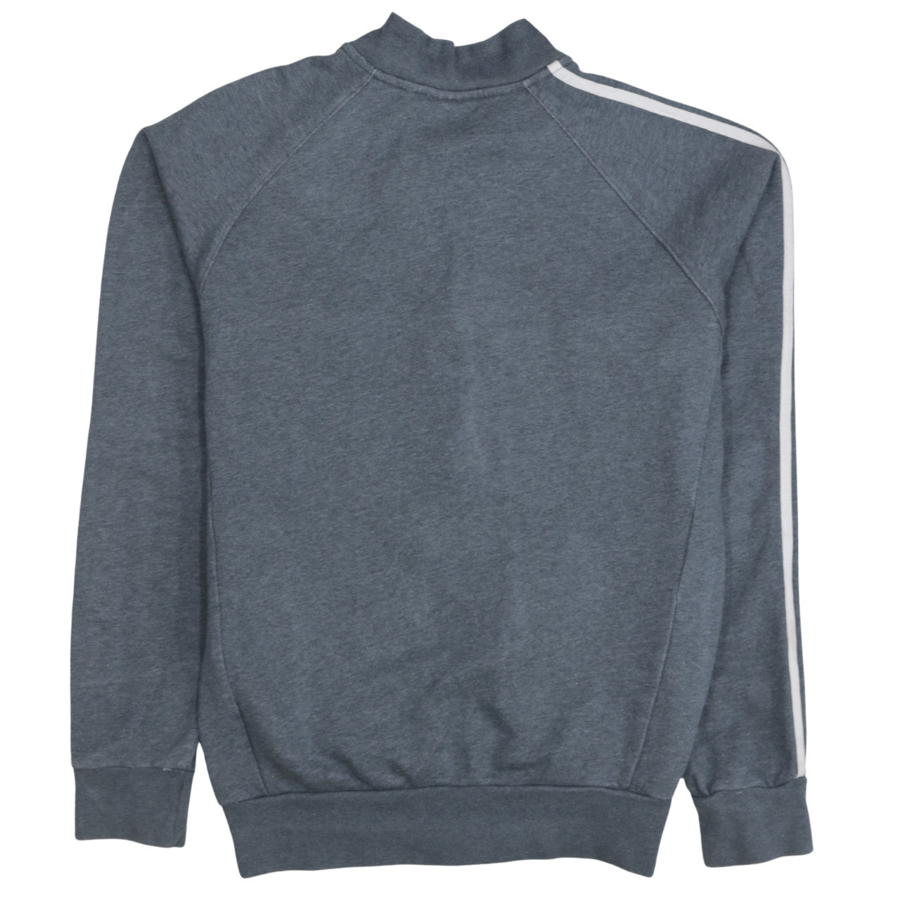 Adidas Mens Grey Track Jacket M Full Zip Retro Sports Style