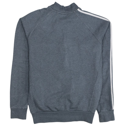 Adidas Mens Grey Track Jacket M Full Zip Retro Sports Style