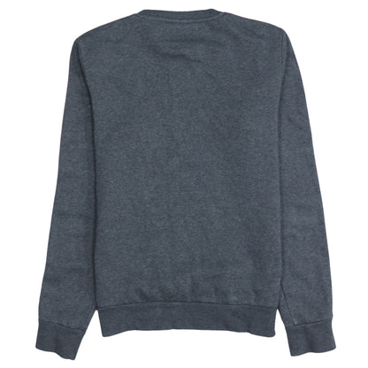 Adidas Womens Grey Orange Crew Neck Pullover Sweatshirt XS