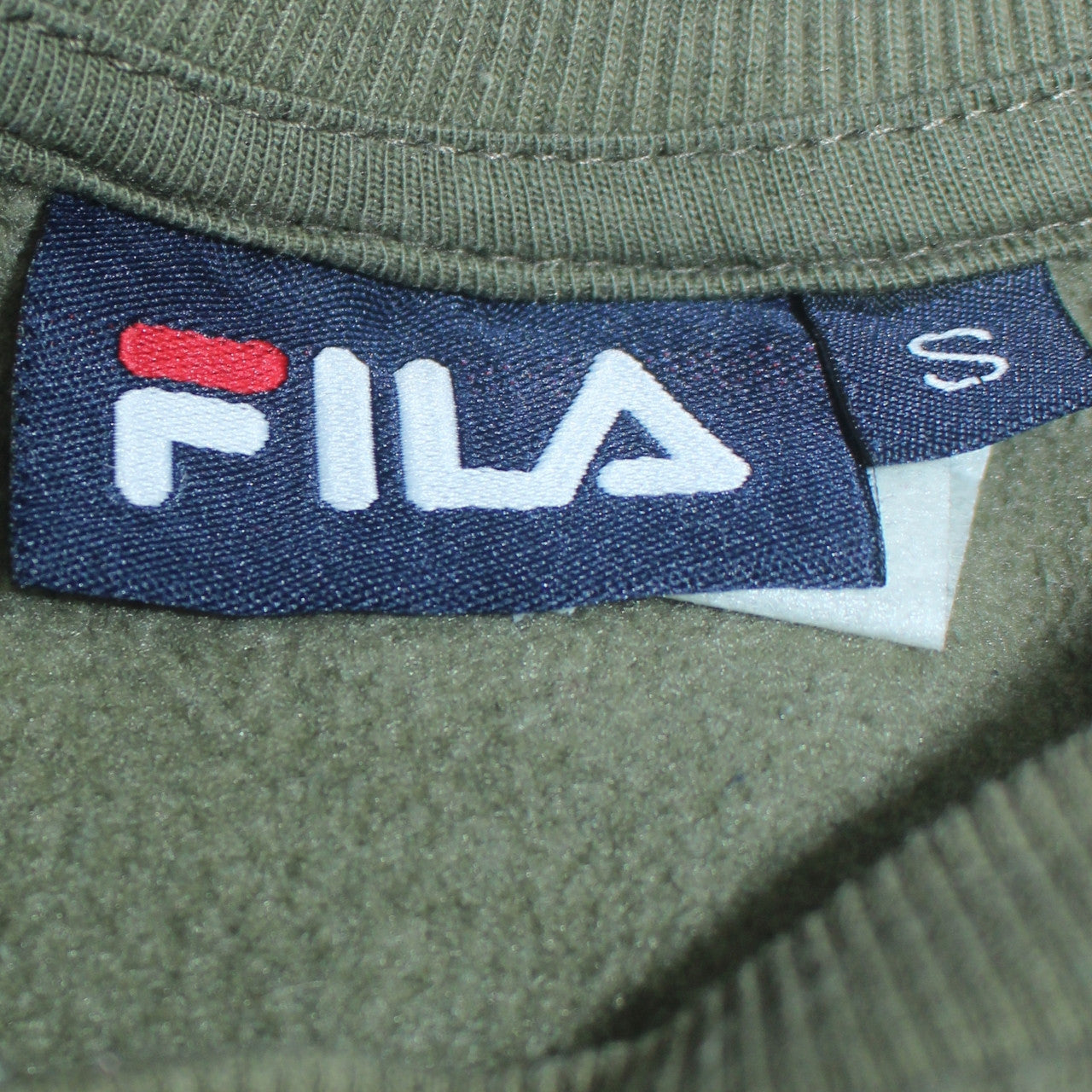 Fila Men’s Green Crew Neck Pullover Sweatshirt Size S
