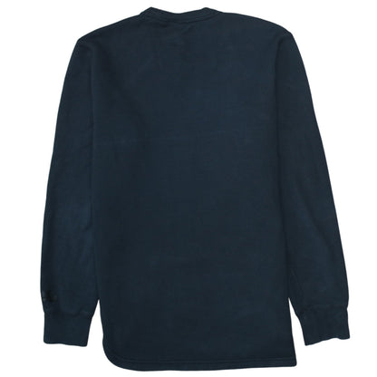 Nike Women Black Medium Graphic Crew Neck Pullover Sweatshirt