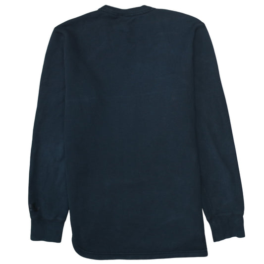 Nike Women Black Medium Graphic Crew Neck Pullover Sweatshirt