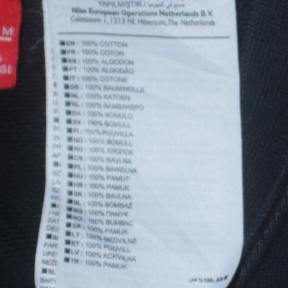 Nike Women Black Medium Graphic Crew Neck Pullover Sweatshirt