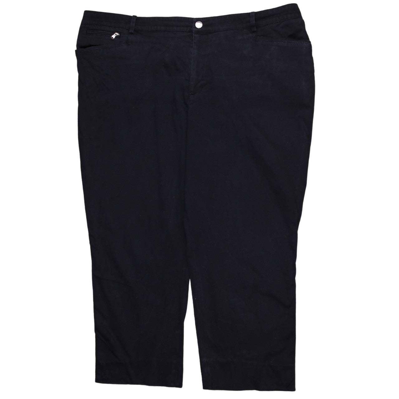 Ralph Lauren Women’s Black Plus Size 20 Chino Cotton Trousers