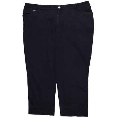 Ralph Lauren Women’s Black Plus Size 20 Chino Cotton Trousers