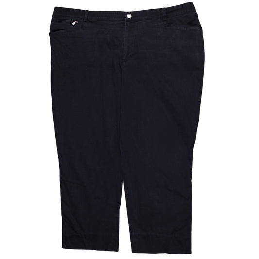 Ralph Lauren Women’s Black Plus Size 20 Chino Cotton Trousers