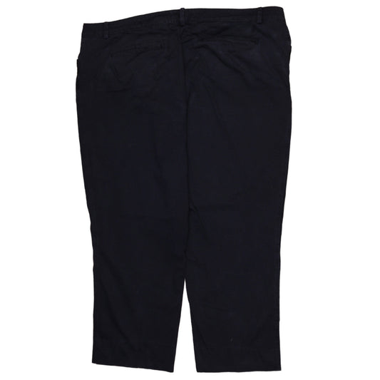 Ralph Lauren Women’s Black Plus Size 20 Chino Cotton Trousers