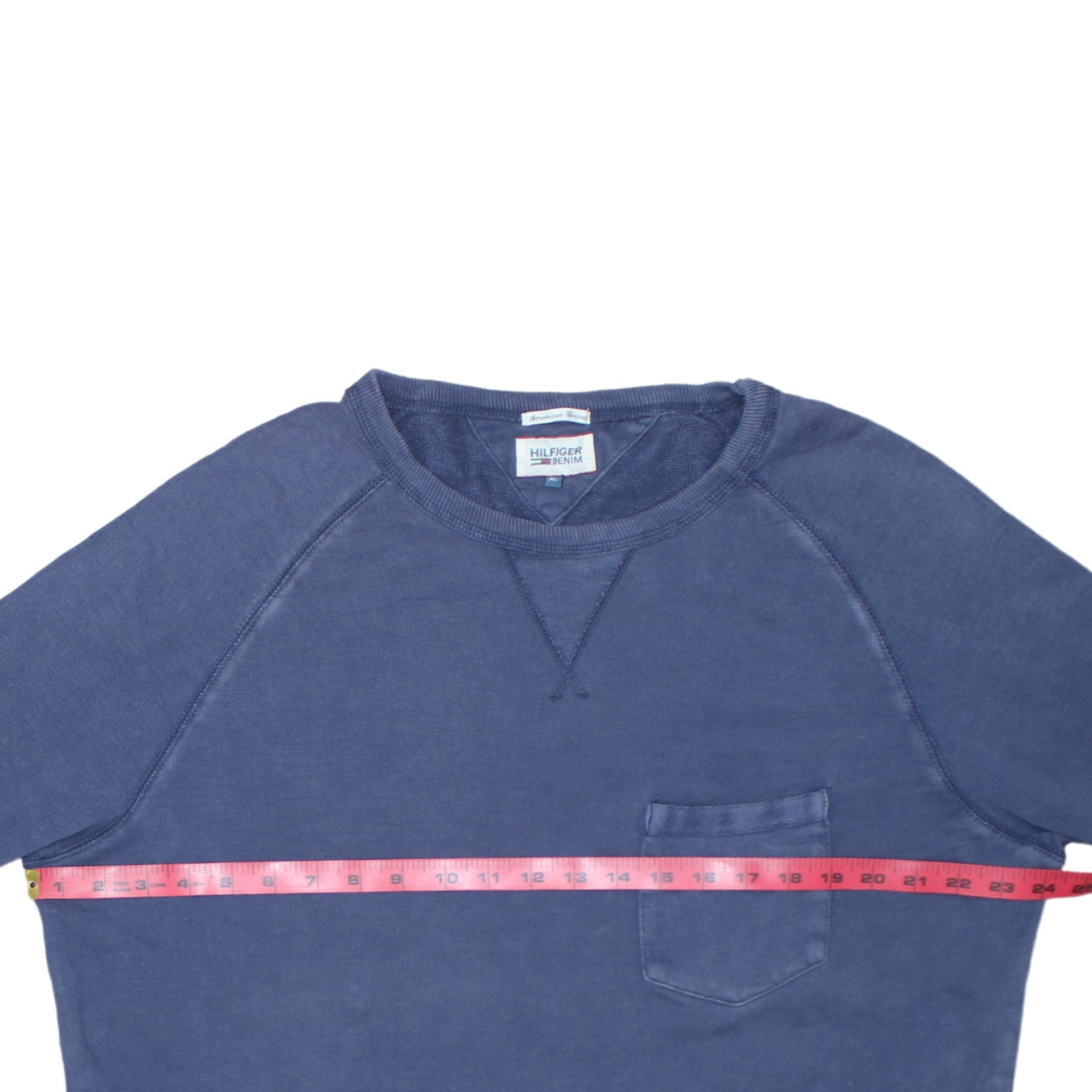 Tommy Hilfiger Denim Mens Blue XL Crew Neck Pullover Sweatshirt
