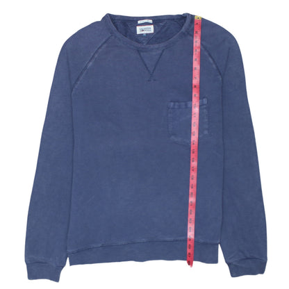 Tommy Hilfiger Denim Mens Blue XL Crew Neck Pullover Sweatshirt