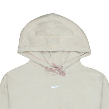 Nike Women Beige Pullover Hoodie Small Hooded Sweatshirt
