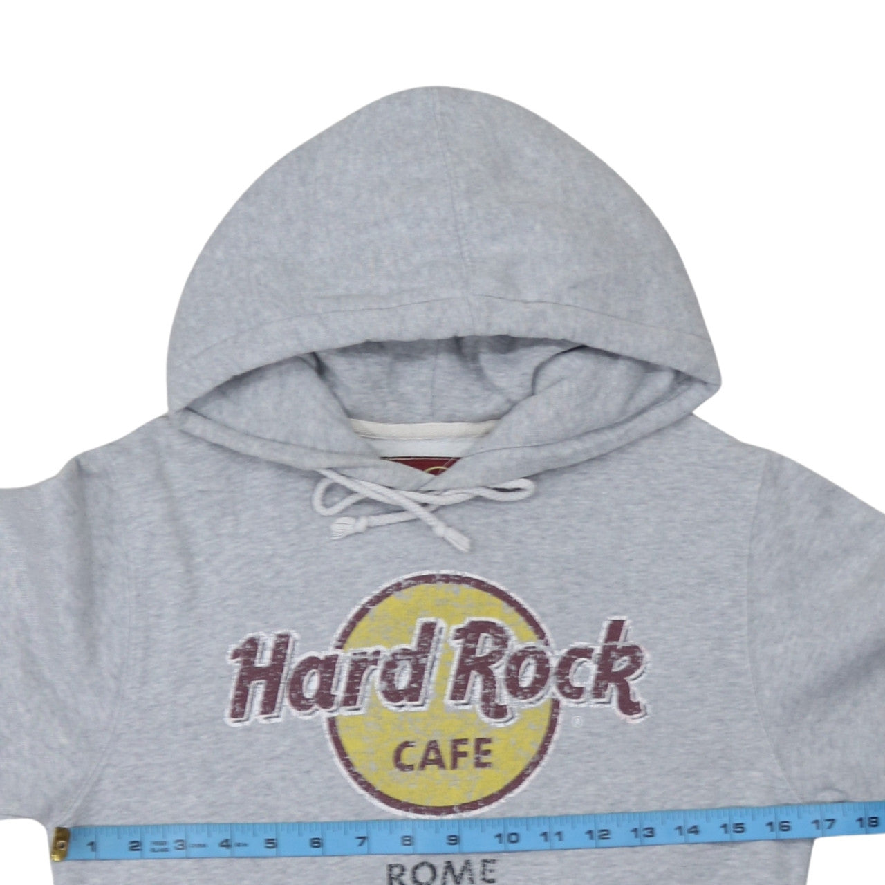 Hard Rock Cafe Rome Grey Pullover Hoodie Women Small Cotton Blend