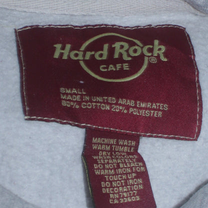 Hard Rock Cafe Rome Grey Pullover Hoodie Women Small Cotton Blend