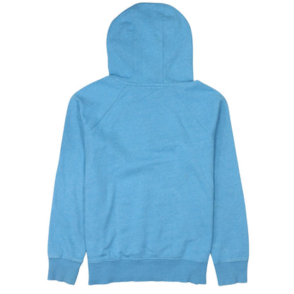 Under Armour Women Blue Pullover Hoodie Small Cotton Blend Logo