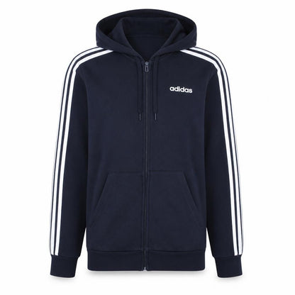 Adidas Men's Black Full Zip Hoodie S Sportswear Fleece Jacket