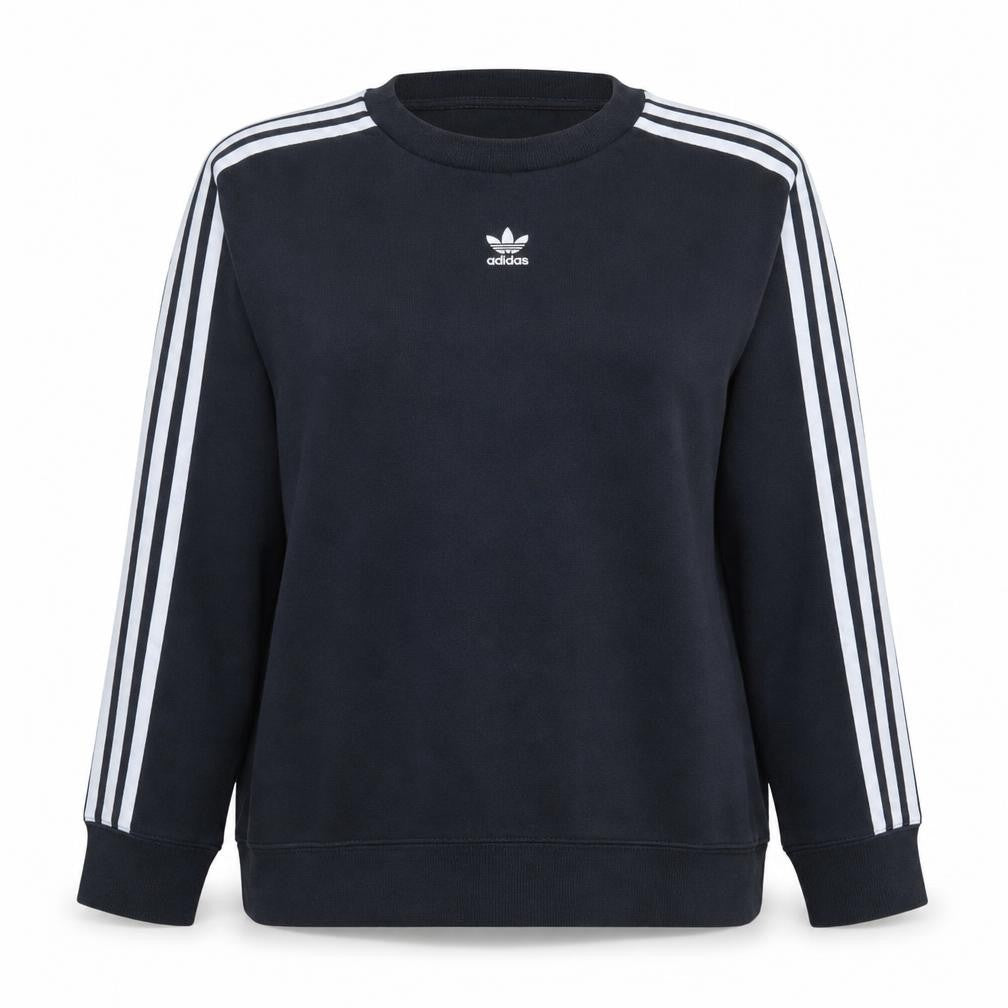 Adidas Women's Black Crew Neck Pullover Sweatshirt Size 14