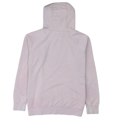 Nike Women’s Pink Pullover Hoodie L Logo Print Cotton Blend