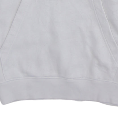Nike Men's White Pullover Hoodie S Logo Fleece Sweatshirt