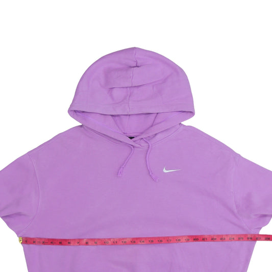 Nike Womens Lilac Pullover Hoodie Medium Cotton Blend Sweatshirt