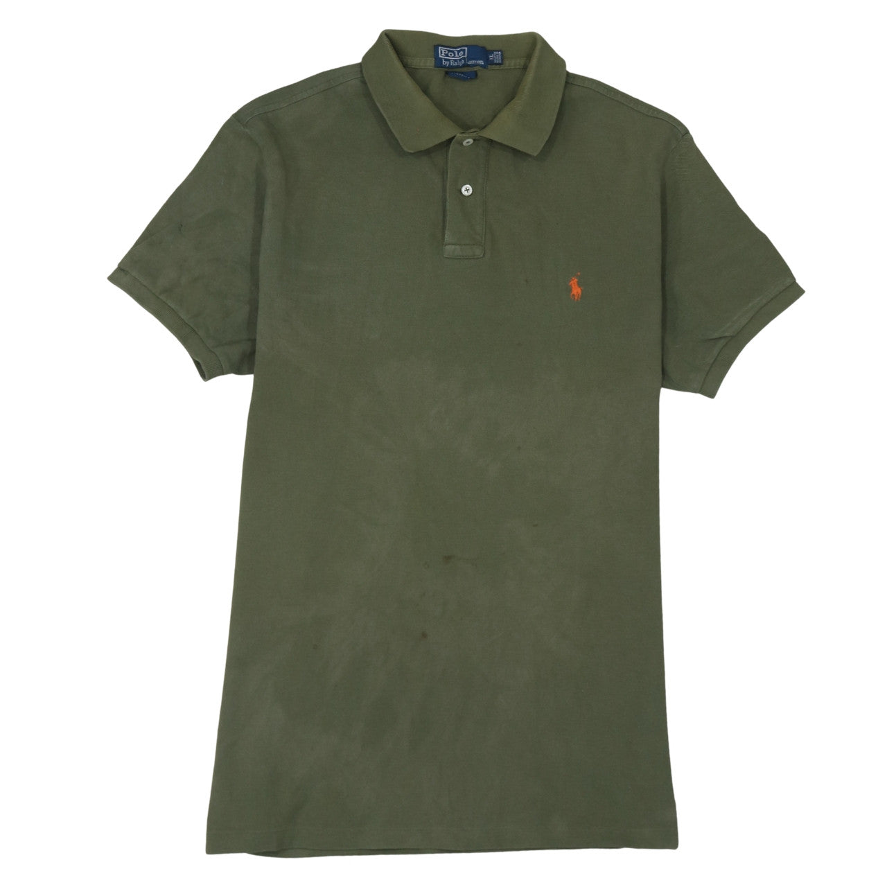 Ralph Lauren Men's Green Custom Fit Polo Shirt XL Cotton Classic Style