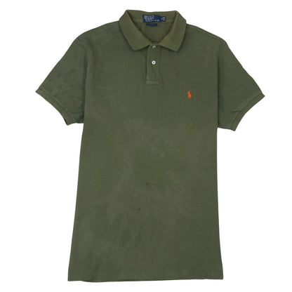 Ralph Lauren Men's Green Custom Fit Polo Shirt XL Cotton Classic Style
