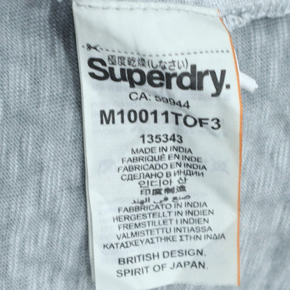 Superdry Women's Grey Basic Crew Neck Short Sleeve T-Shirt M