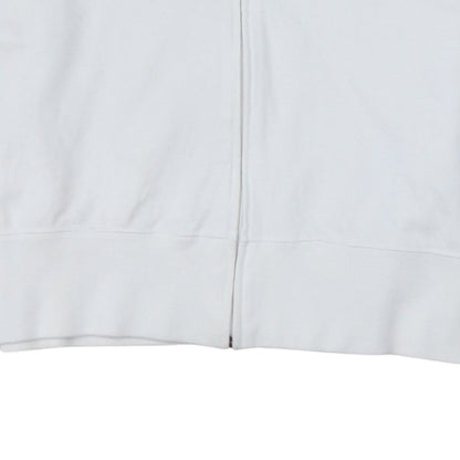 Champion Women's White XS Full Zip Hoodie Cotton Logo Sweatshirt